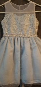 Rare Editions Dresses - RARE EDITIONS FLOWERGIRL DRESS Blue SILVER Rare Editions Dresses - RARE EDITIONS FLOWERGIRL DRESS Blue SILVER